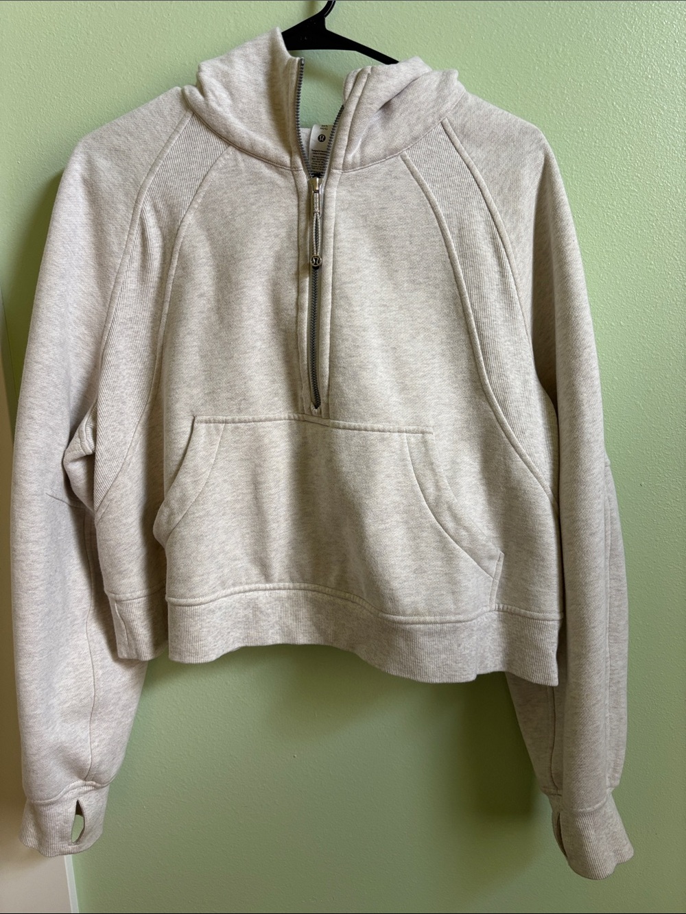 Lululemon Cream Half-Zip Scuba